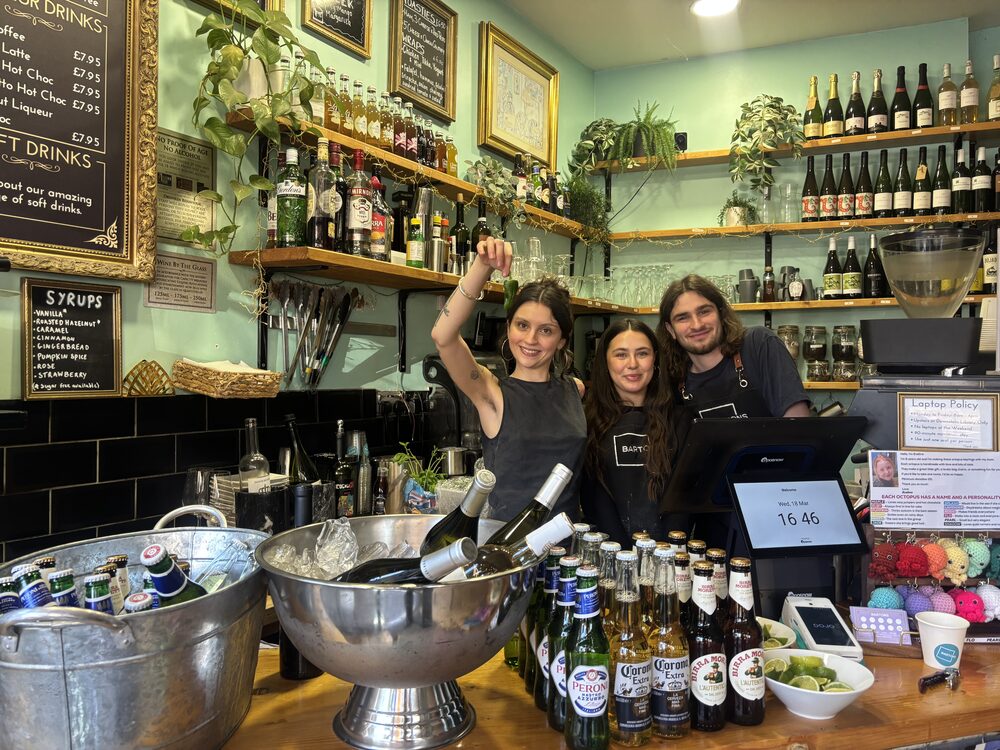 The team behind the bar